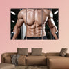 Young man train in the gym healthcare lifestyle sexy caucasian man bodybuilder wall art