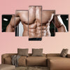 Young man train in the gym healthcare lifestyle sexy caucasian man bodybuilder wall art