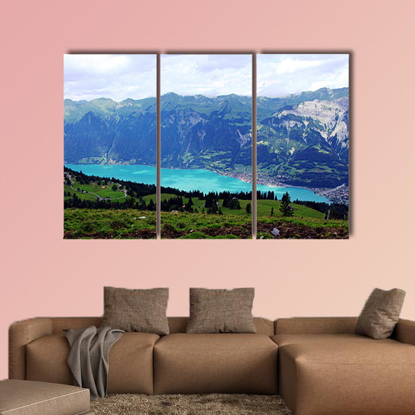 Mountain Lake multi panel canvas wall art