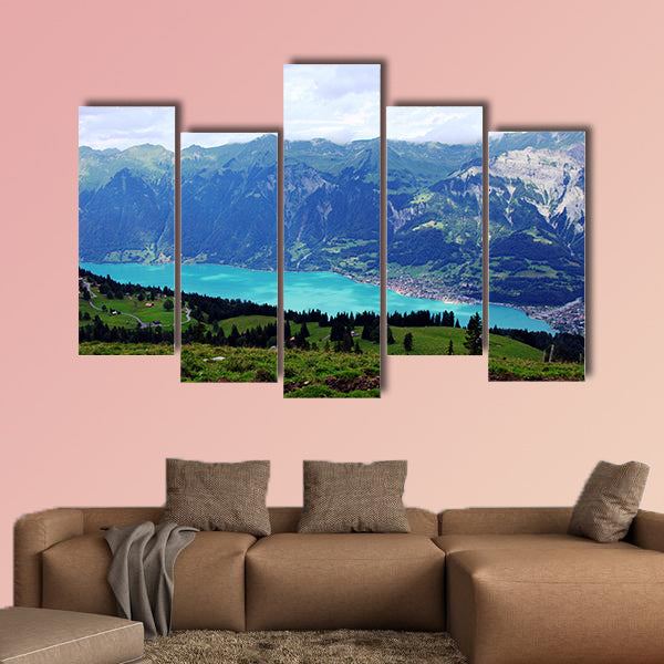 Mountain Lake multi panel canvas wall art