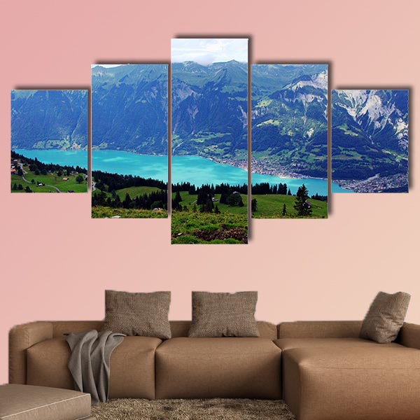 Mountain Lake multi panel canvas wall art