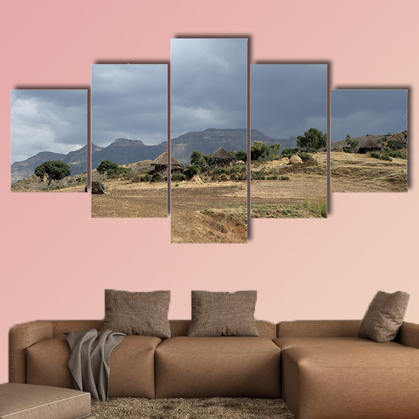 Agriculture in Africa Multi panel canvas wall art