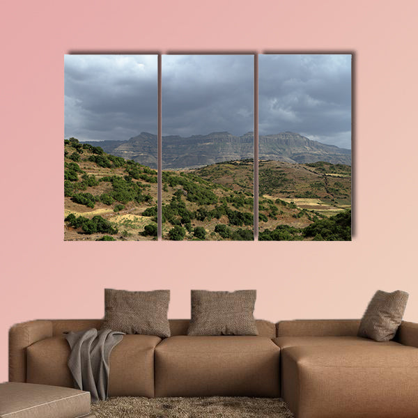 Rainy season in Africa Multi panel canvas wall art