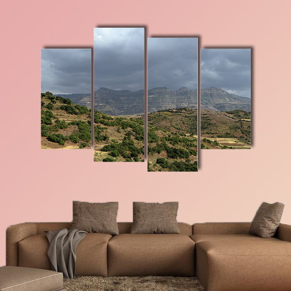 Rainy season in Africa Multi panel canvas wall art