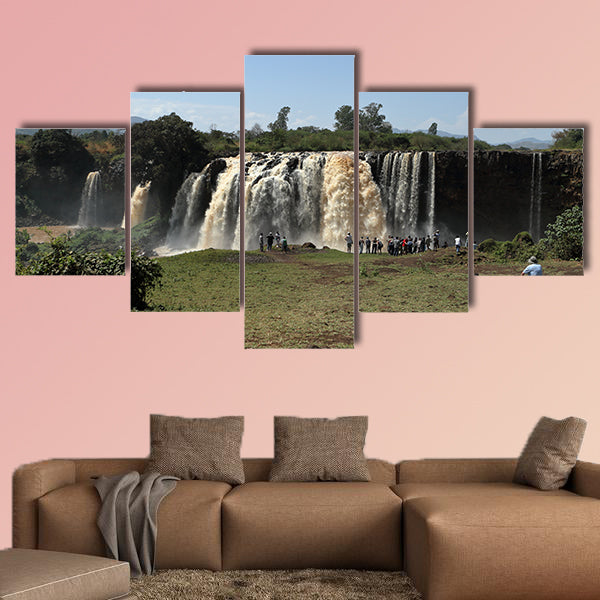 The Nile waterfall Tisissat in Ethiopia Multi panel canvas wall art