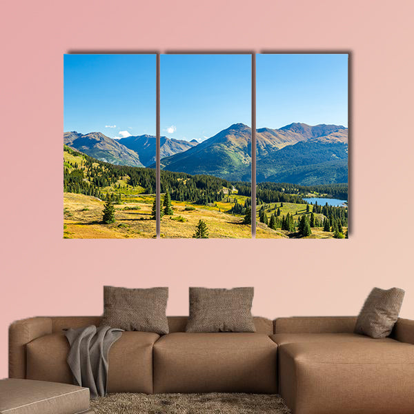The San Juan Skyway forms a 233 mile loop in southwest Colorado multi panel canvas wall art