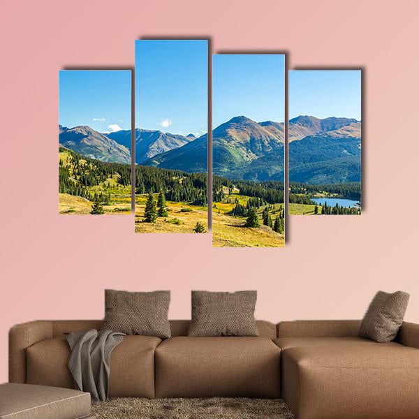 The San Juan Skyway forms a 233 mile loop in southwest Colorado multi panel canvas wall art