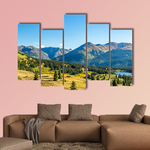 The San Juan Skyway forms a 233 mile loop in southwest Colorado multi panel canvas wall art