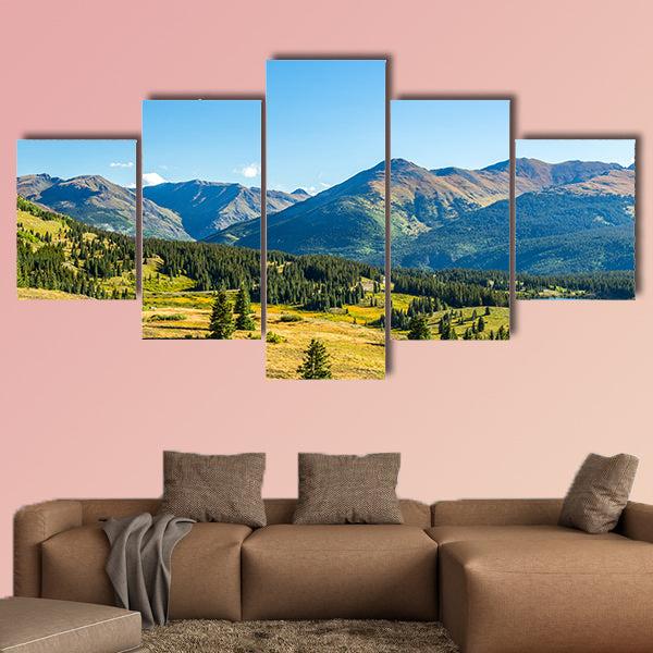 The San Juan Skyway forms a 233 mile loop in southwest Colorado multi panel canvas wall art