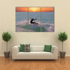 Young man on Aruba island in the Caribbean Sea Multi panel canvas wall art