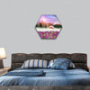 Fantastic landscape, the unity of the spring hexagonal canvas wall art