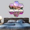 Fantastic landscape, the unity of the spring hexagonal canvas wall art