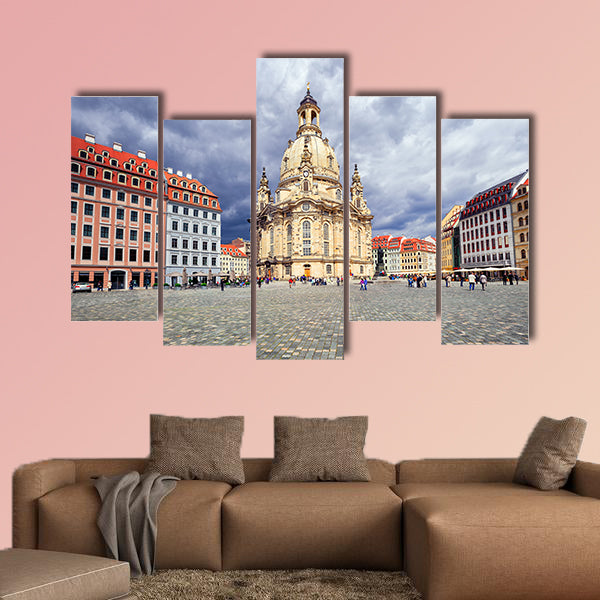 The Dresden Frauenkirche Church of Our Lady Germany multi panel canvas wall art