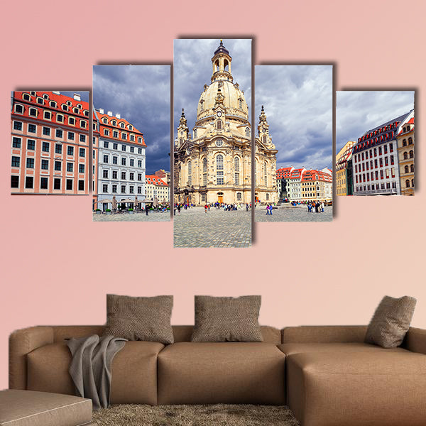 The Dresden Frauenkirche Church of Our Lady Germany multi panel canvas wall art