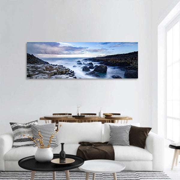 The Giant's Causeway in the morning, Northern Ireland panoramic canvas wall art