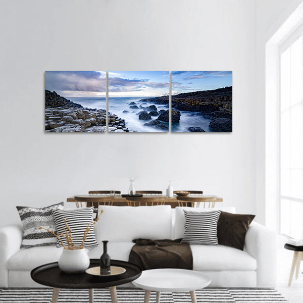 The Giant's Causeway in the morning, Northern Ireland panoramic canvas wall art