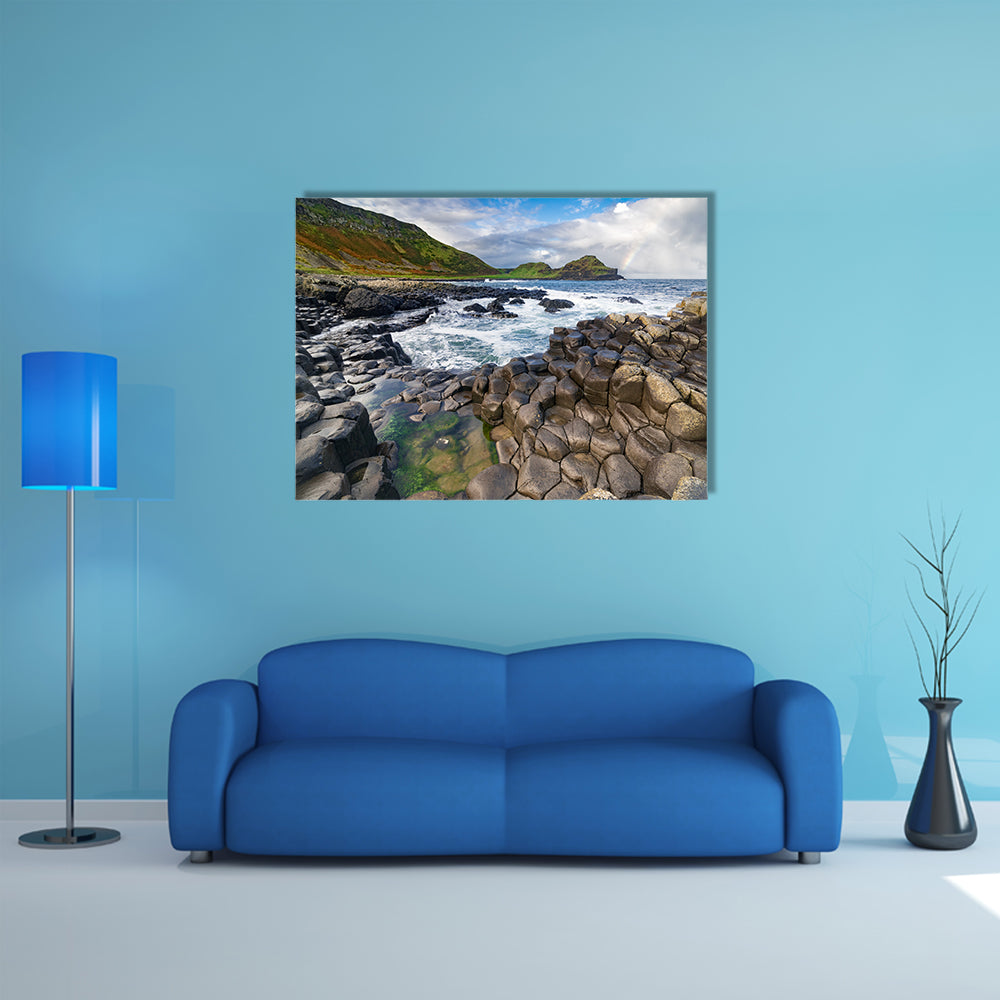 The Giant's Causeway in the morning, Northern Ireland multi panel canvas wall art