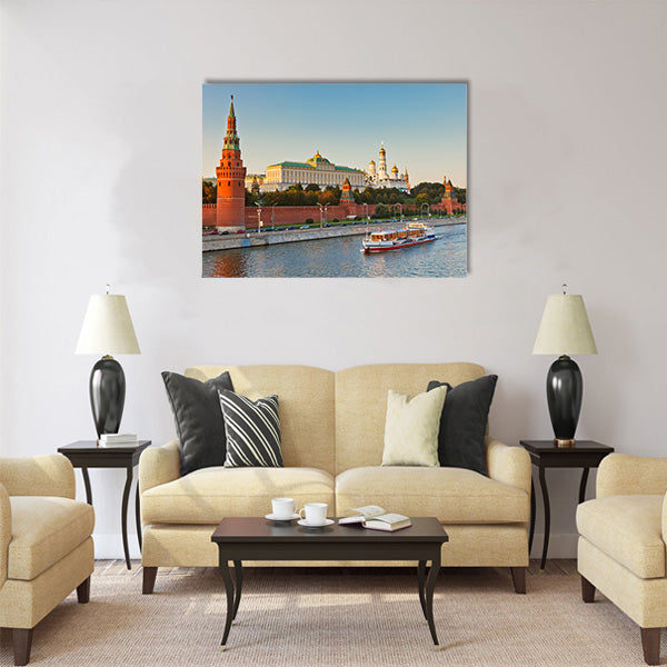 Moscow kremlin at sunset Multi panel canvas wall art