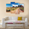 sunny day in Monument Valley. Arizona. USA Multi panel canvas wall art