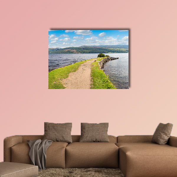 Beautiful view of the Loch Ness in Scotland in a beautiful wall art