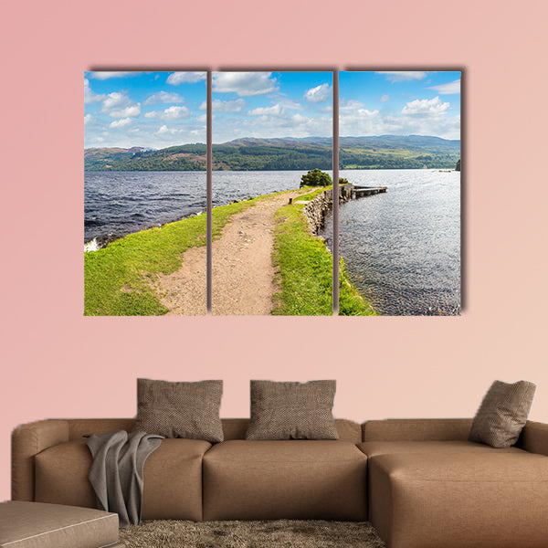 Beautiful view of the Loch Ness in Scotland in a beautiful wall art