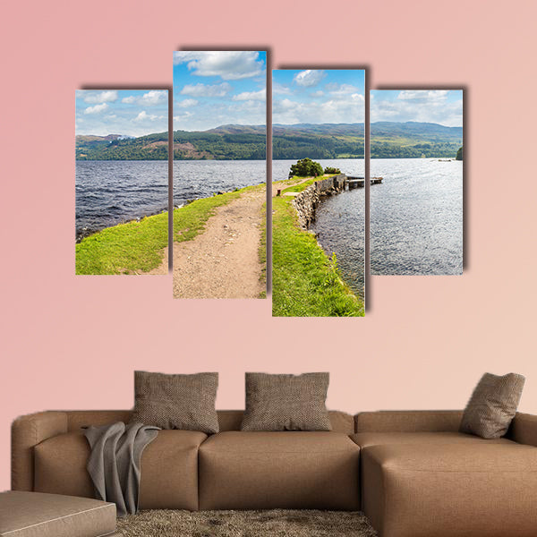 Beautiful view of the Loch Ness in Scotland in a beautiful wall art