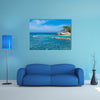 Clear Caribbean Water off Tropical Island of Haiti Multi panel canvas wall art