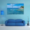 Clear Caribbean Water off Tropical Island of Haiti Multi panel canvas wall art