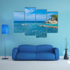 Clear Caribbean Water off Tropical Island of Haiti Multi panel canvas wall art