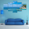 Clear Caribbean Water off Tropical Island of Haiti Multi panel canvas wall art