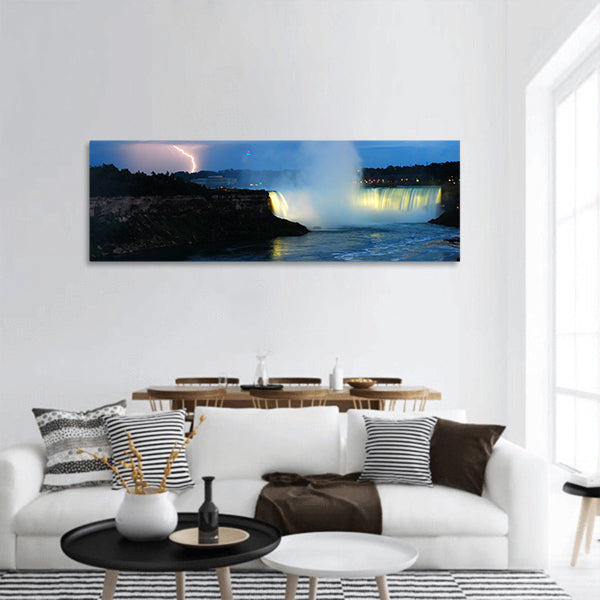 Storm over Niagara panoramic canvas wall art