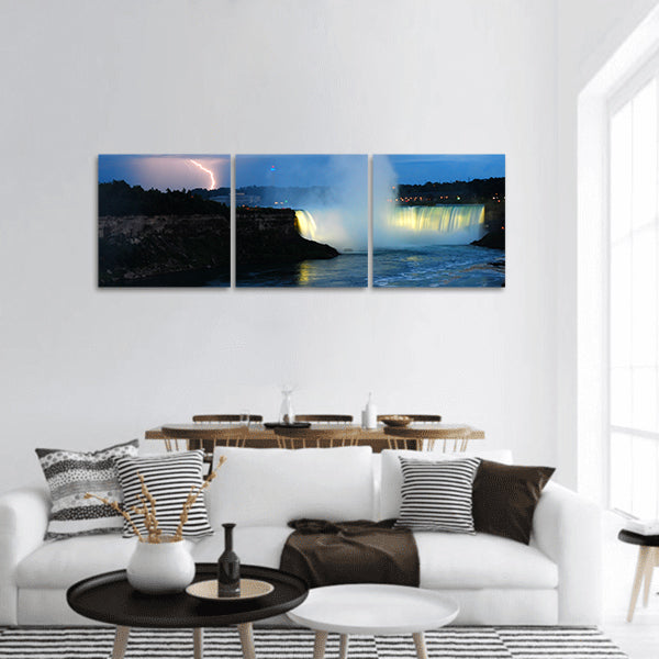 Storm over Niagara panoramic canvas wall art