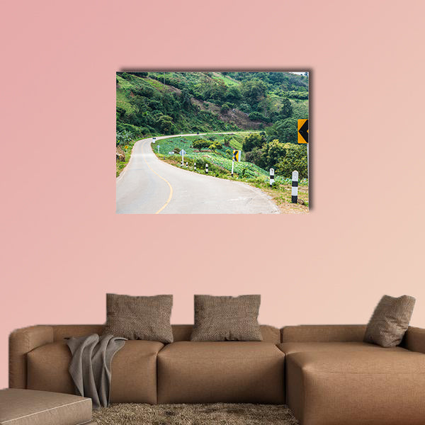 Road to Phu Chi Pa, Thailand multi panel canvas wall art