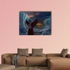 Moses Exodus Route, Crossing the red sea multi panel canvas wall art