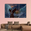 Moses Exodus Route, Crossing the red sea multi panel canvas wall art