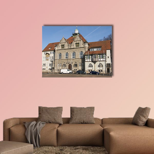 Town hall of Bergisch Gladbach in Germany multi panel canvas wall art