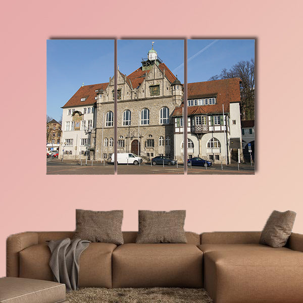 Town hall of Bergisch Gladbach in Germany multi panel canvas wall art