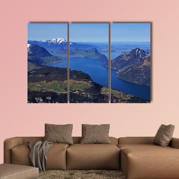 Spring in the Swiss Alps multi panel canvas wall art
