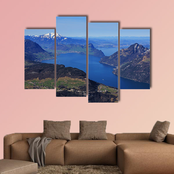 Spring in the Swiss Alps multi panel canvas wall art
