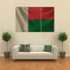 The Vintage Background With Flag Of Madagascar, Multi Panel Canvas Wall Art