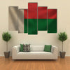 The Vintage Background With Flag Of Madagascar, Multi Panel Canvas Wall Art