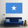 Colored flag of Somalia Multi panel canvas wall art