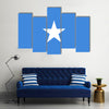 Colored flag of Somalia Multi panel canvas wall art