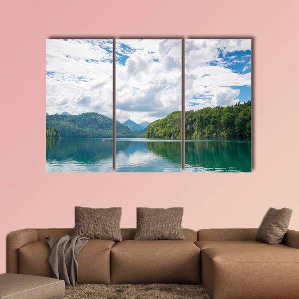 The Alpsee is a lake in Bavaria, Germany multi panel canvas wall art