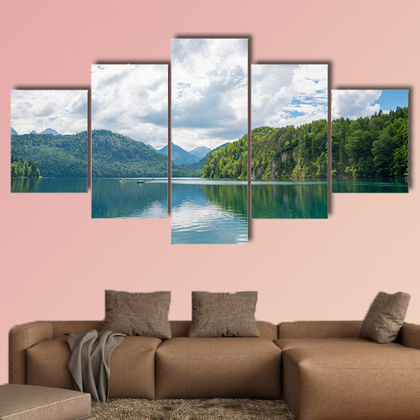 The Alpsee is a lake in Bavaria, Germany multi panel canvas wall art