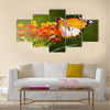 Colorful Butterfly Multi Panel Canvas Wall Art