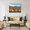 Skyline of Providencia district in Santiago de Chile Multi panel canvas wall art