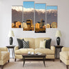 Skyline of Providencia district in Santiago de Chile Multi panel canvas wall art