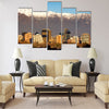 Skyline of Providencia district in Santiago de Chile Multi panel canvas wall art