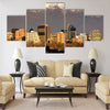 Skyline of Providencia district in Santiago de Chile Multi panel canvas wall art